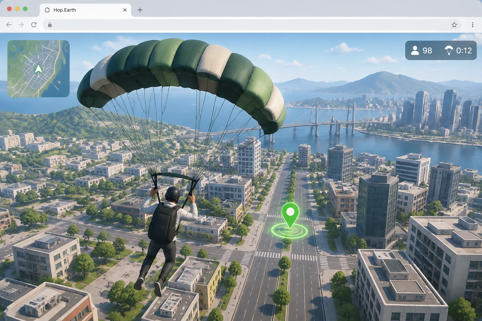 Browser view of a Hop