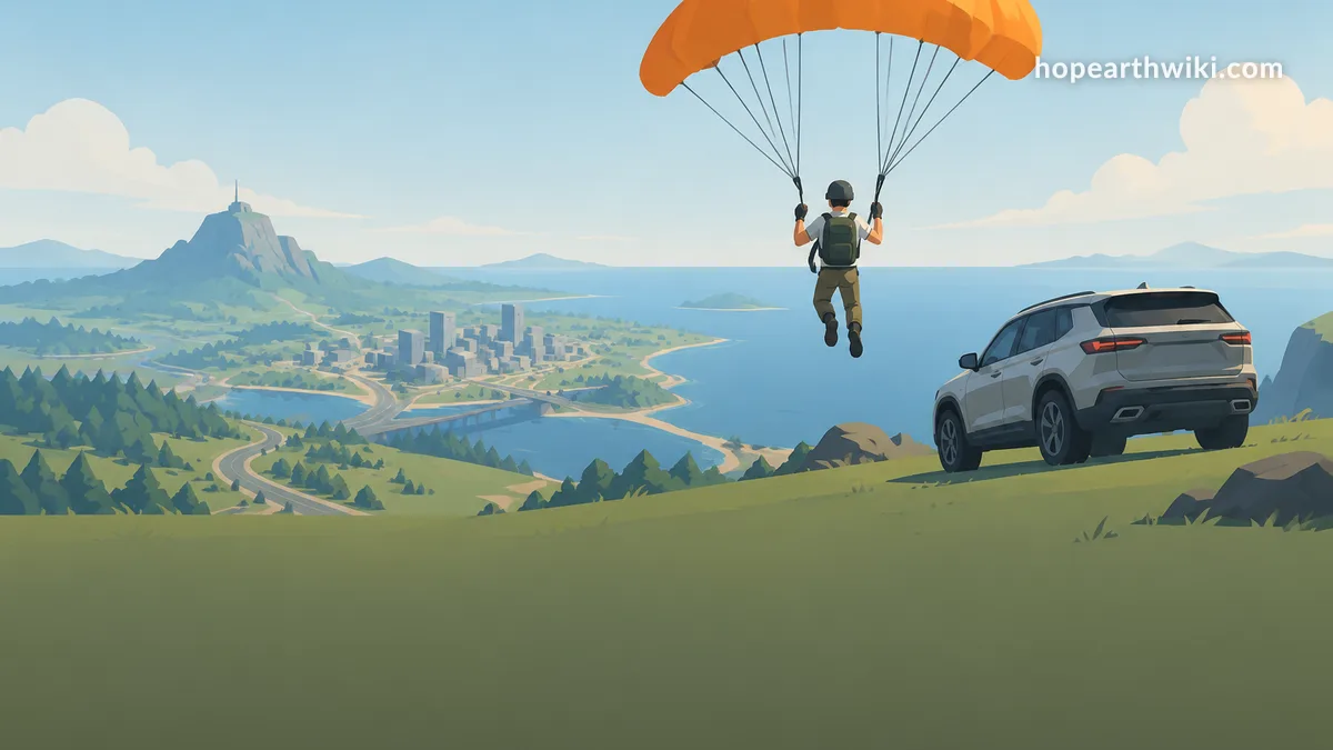 How to Play Hop.Earth: Parachute In, Summon Your Car, Drive Real Roads
