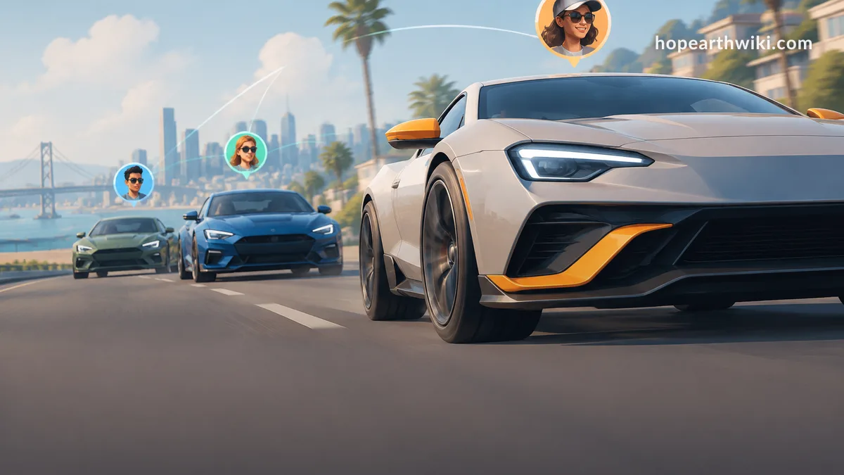 Hop.Earth Multiplayer: Racing Friends Through Real Streets